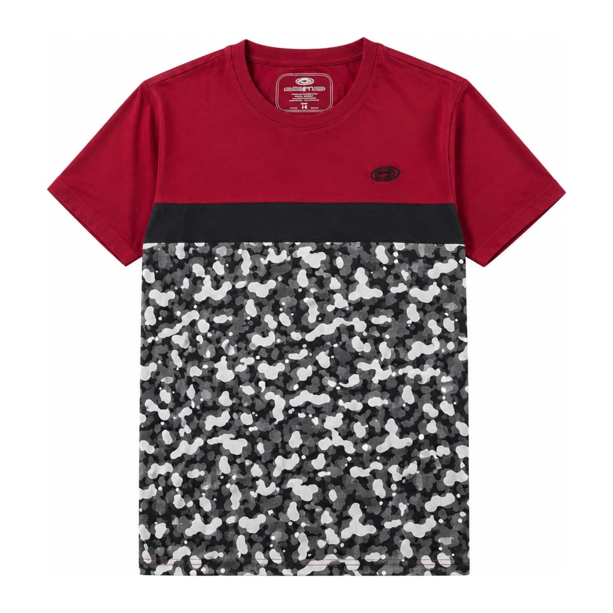 T-shirt camuflada manga corta juvenil